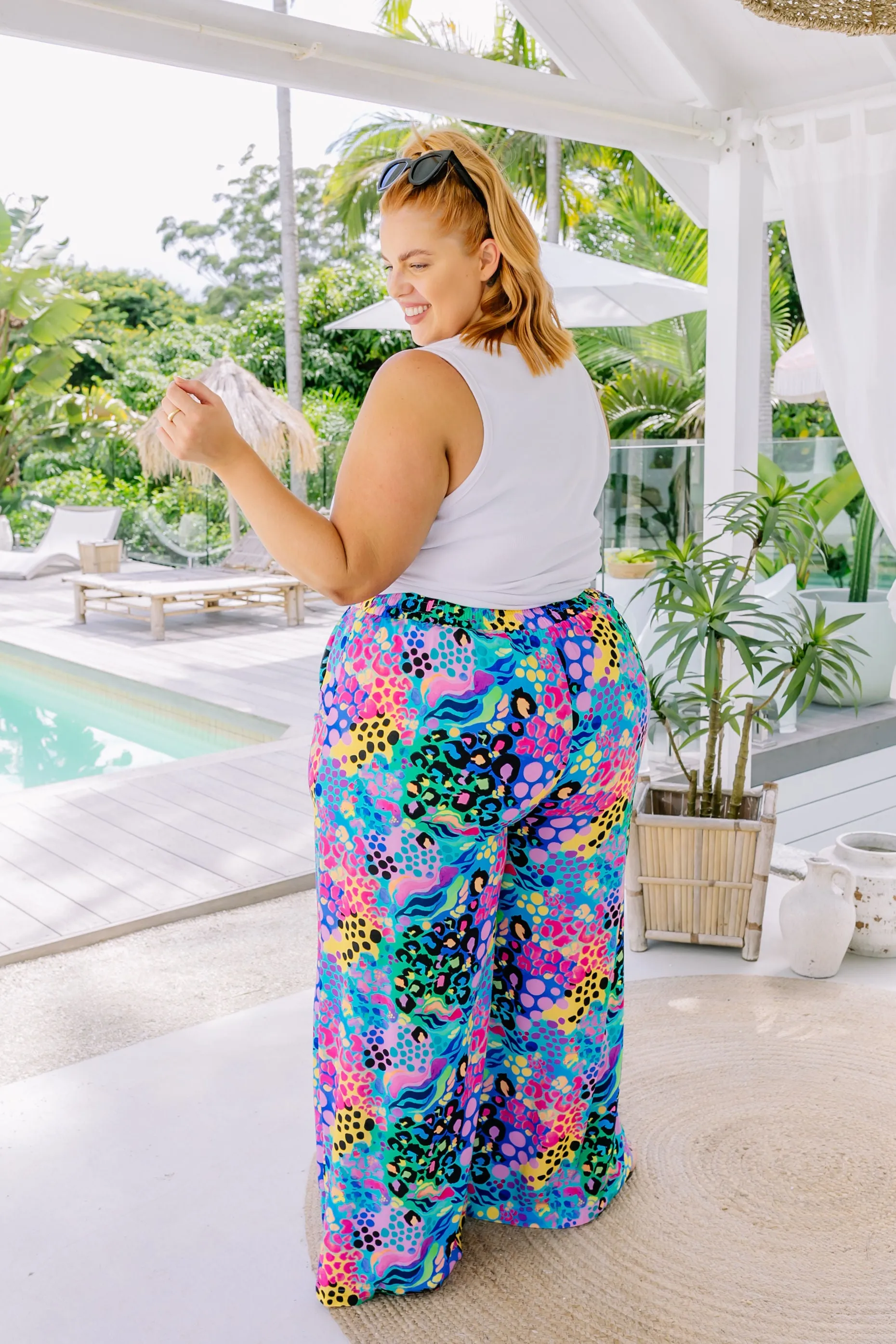 Cosmic Pants in Kasey Rainbow Electric Leopard