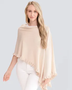 Cotton Blend Ruffle Edge Topper by Claudia Nicole