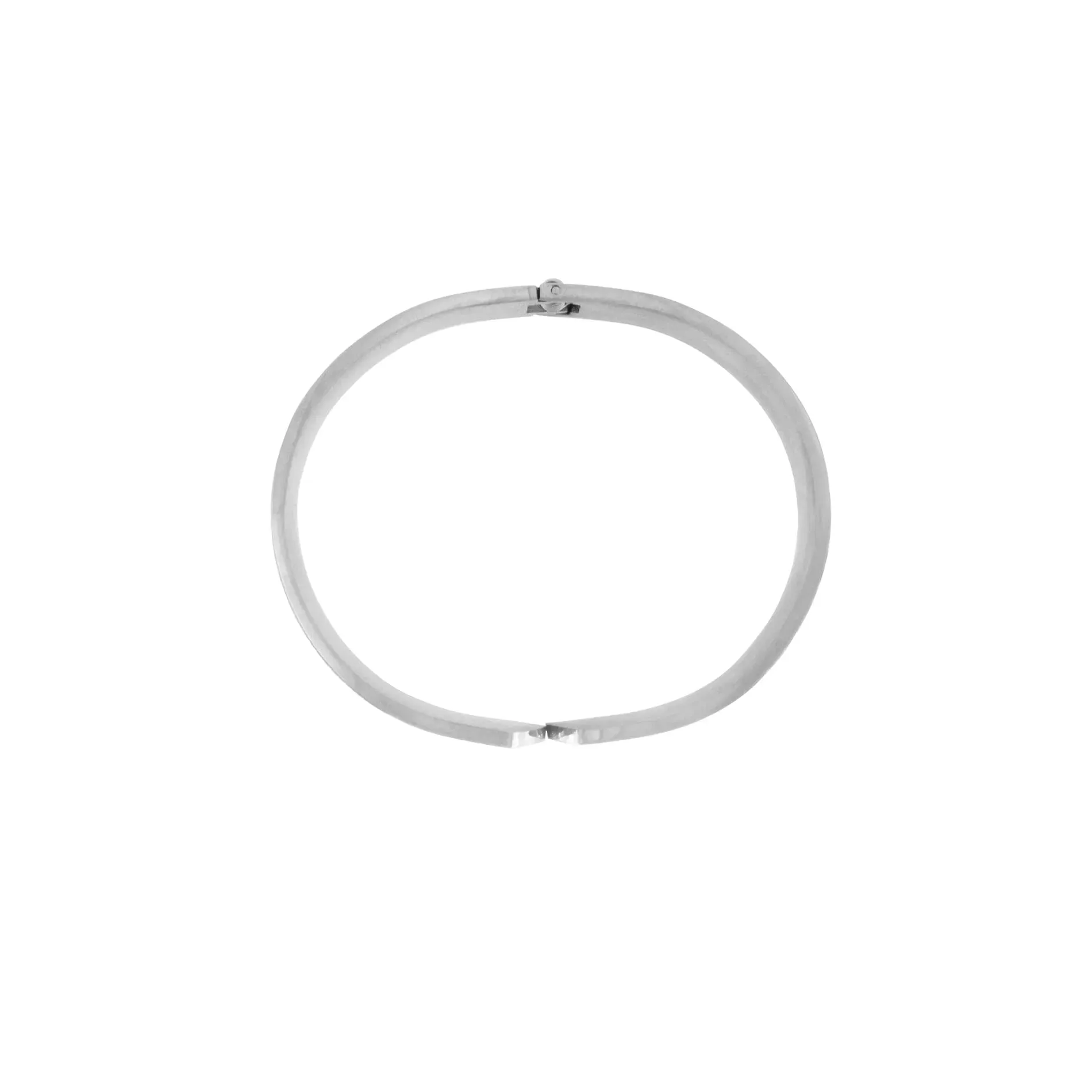 Courage Waterproof Minimalistic Statement Bangle Bracelet Silver Plating