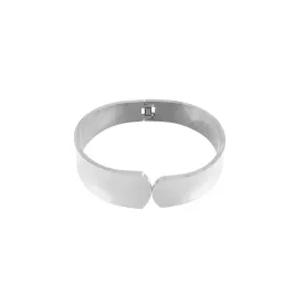 Courage Waterproof Minimalistic Statement Bangle Bracelet Silver Plating