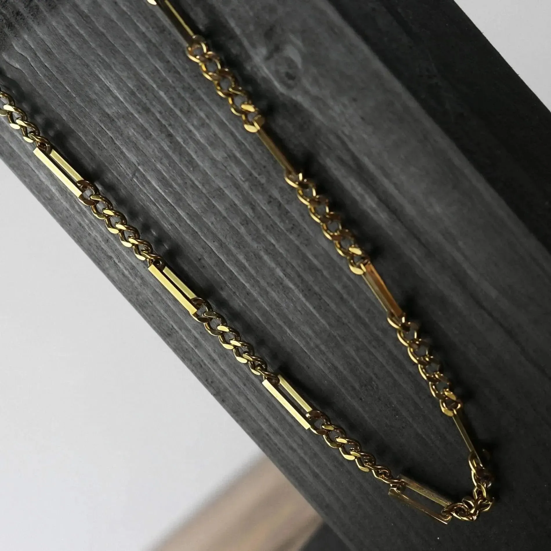 Courage Waterproof Multi Link Necklace 18K Gold Plating