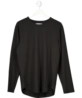 CUTS Black Curve Hem Long Sleeve Tee UK XL