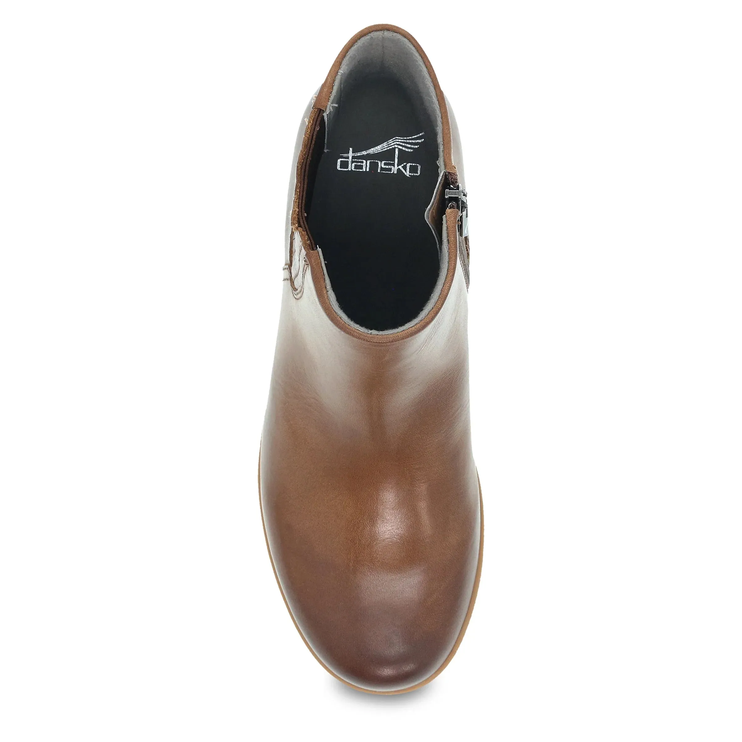 Daisie Waterproof Leather Side Gore Mid Boot in Tan