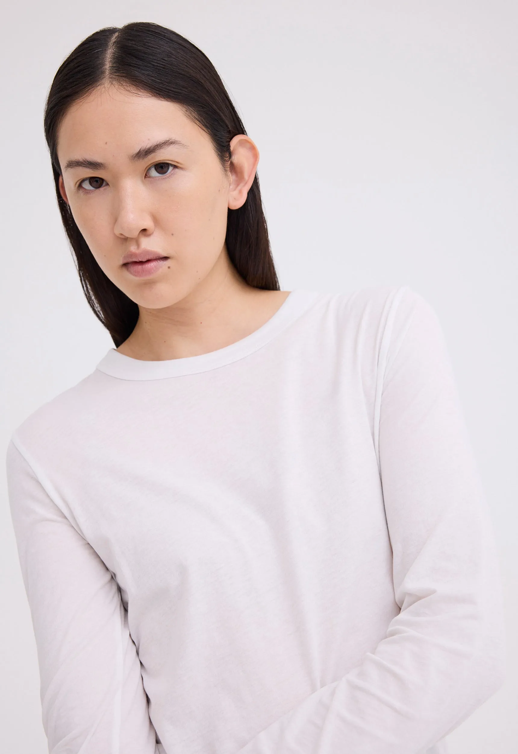 Davies Long Sleeve Tee - Ghost White