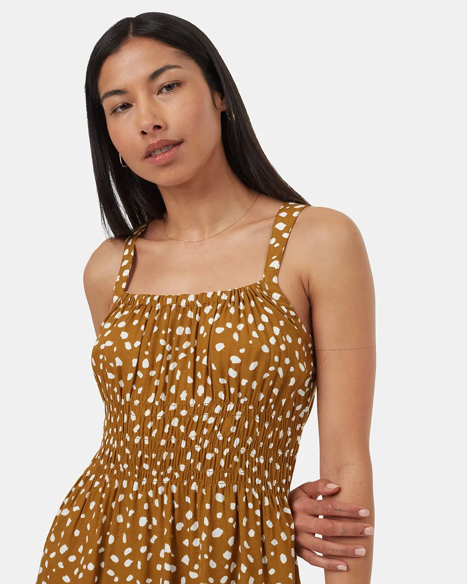 EcoWoven Crepe Smocked Dress