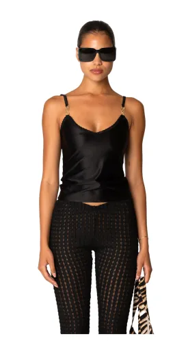 ERIN LOGO TANK - BLACK