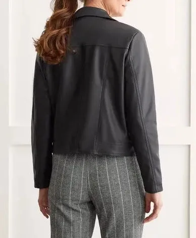 FAUX LEATHER BIKER JACKET
