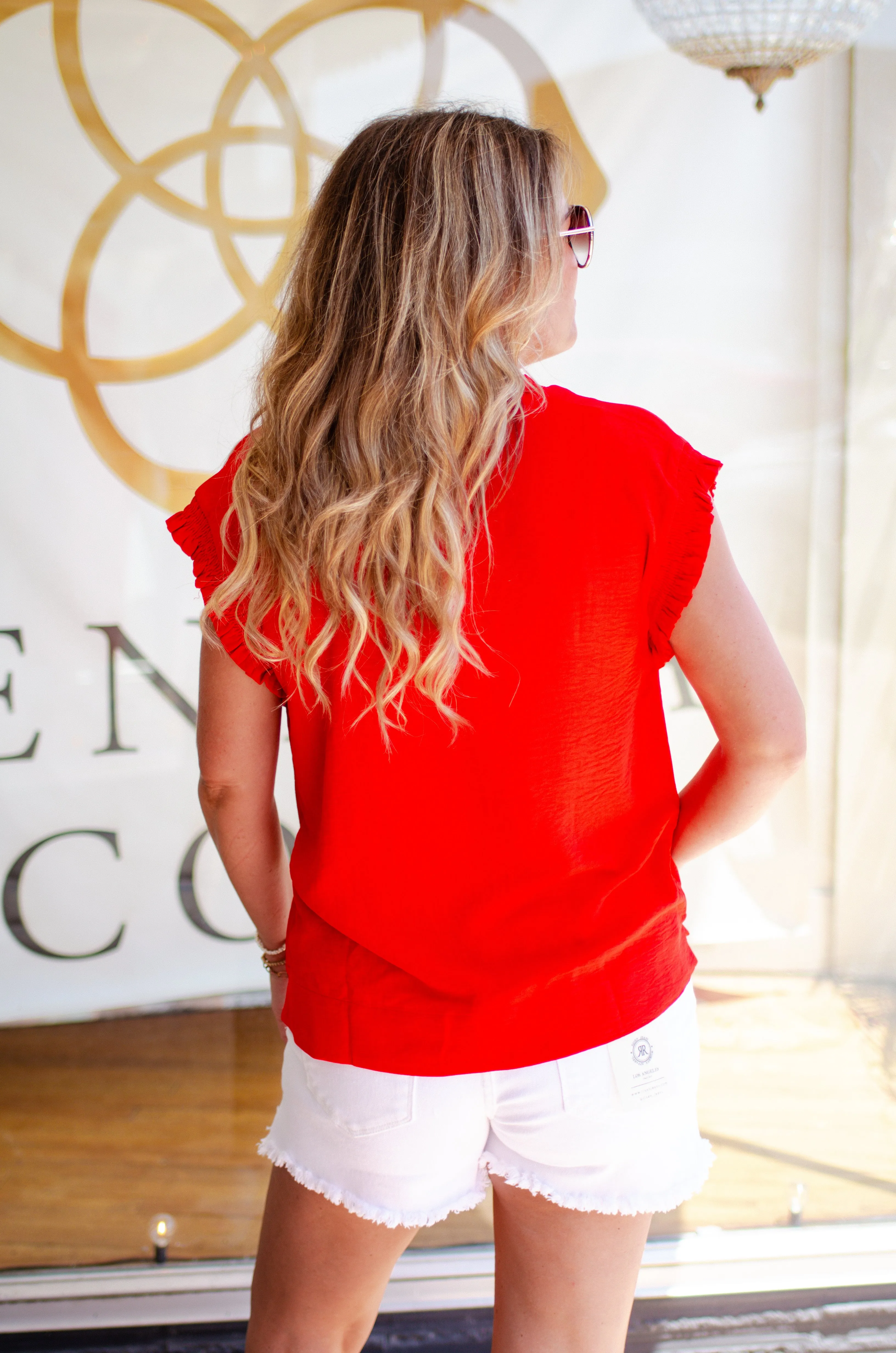 Fierce Moment Top in Red