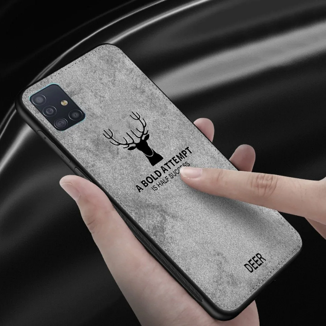 Galaxy A71 Deer Pattern Inspirational Soft Case