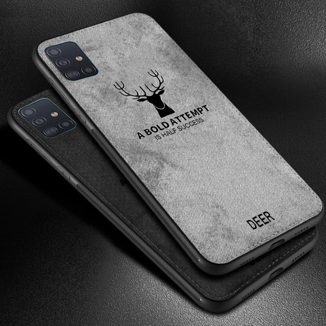 Galaxy A71 Deer Pattern Inspirational Soft Case
