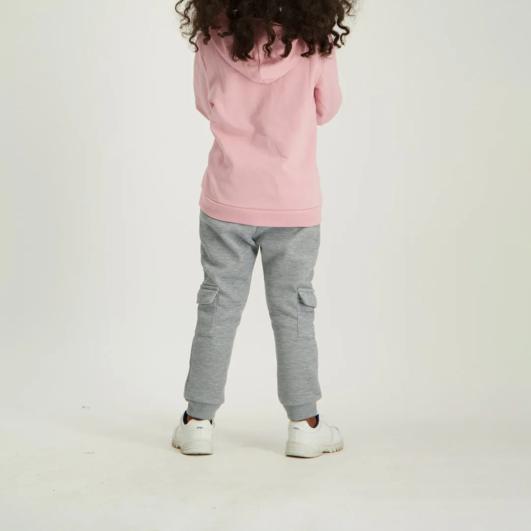 Girls Pink Hooded Sweater