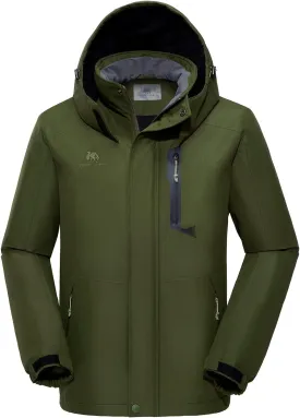 GOLDEN CAMEL Men's Winter Jacket Windproof Ski Snow Jacket Waterproof Thicken Parka Rain Jacket Warm Puffer Coat