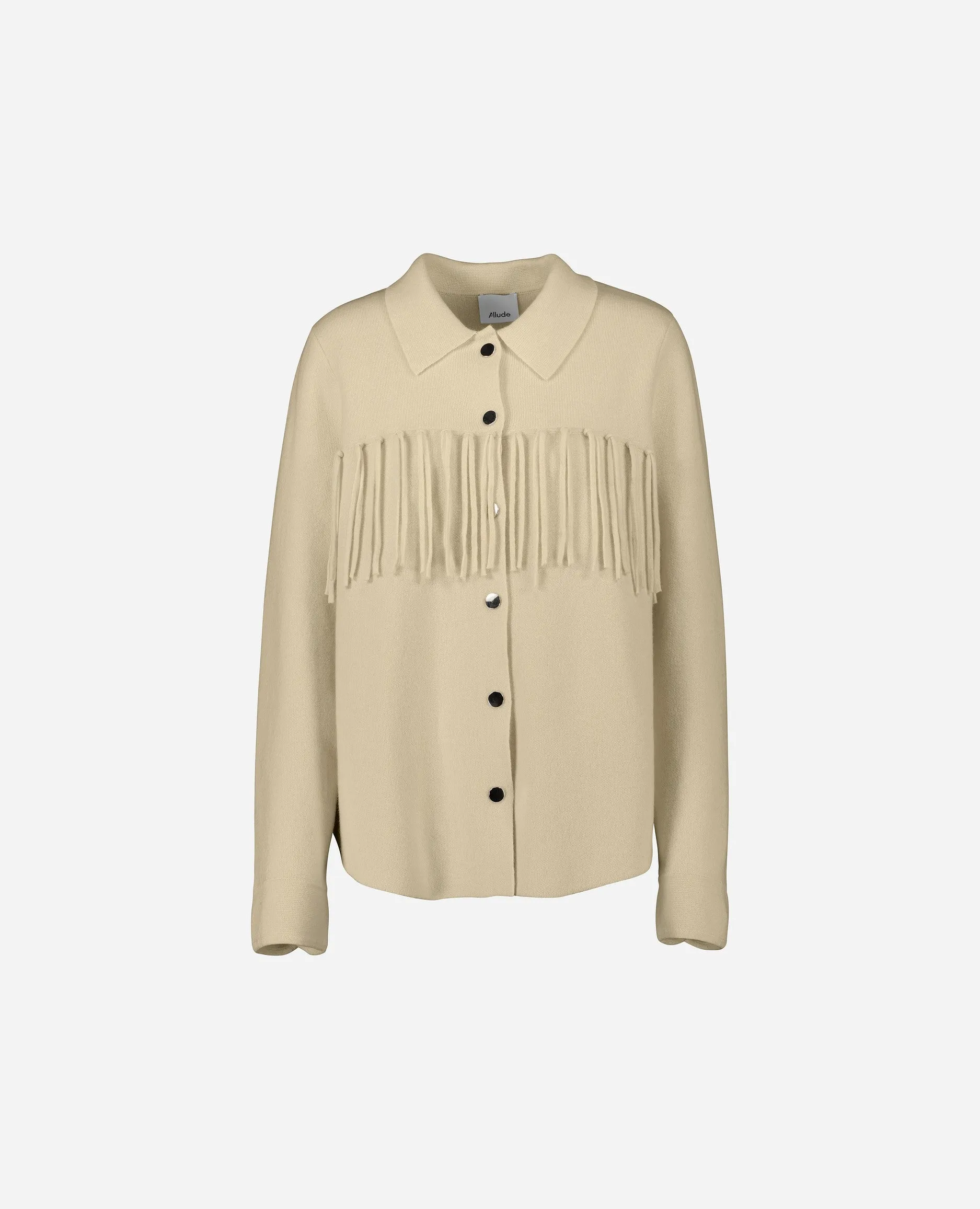 Hemd aus Cashmere-Mischung in Beige