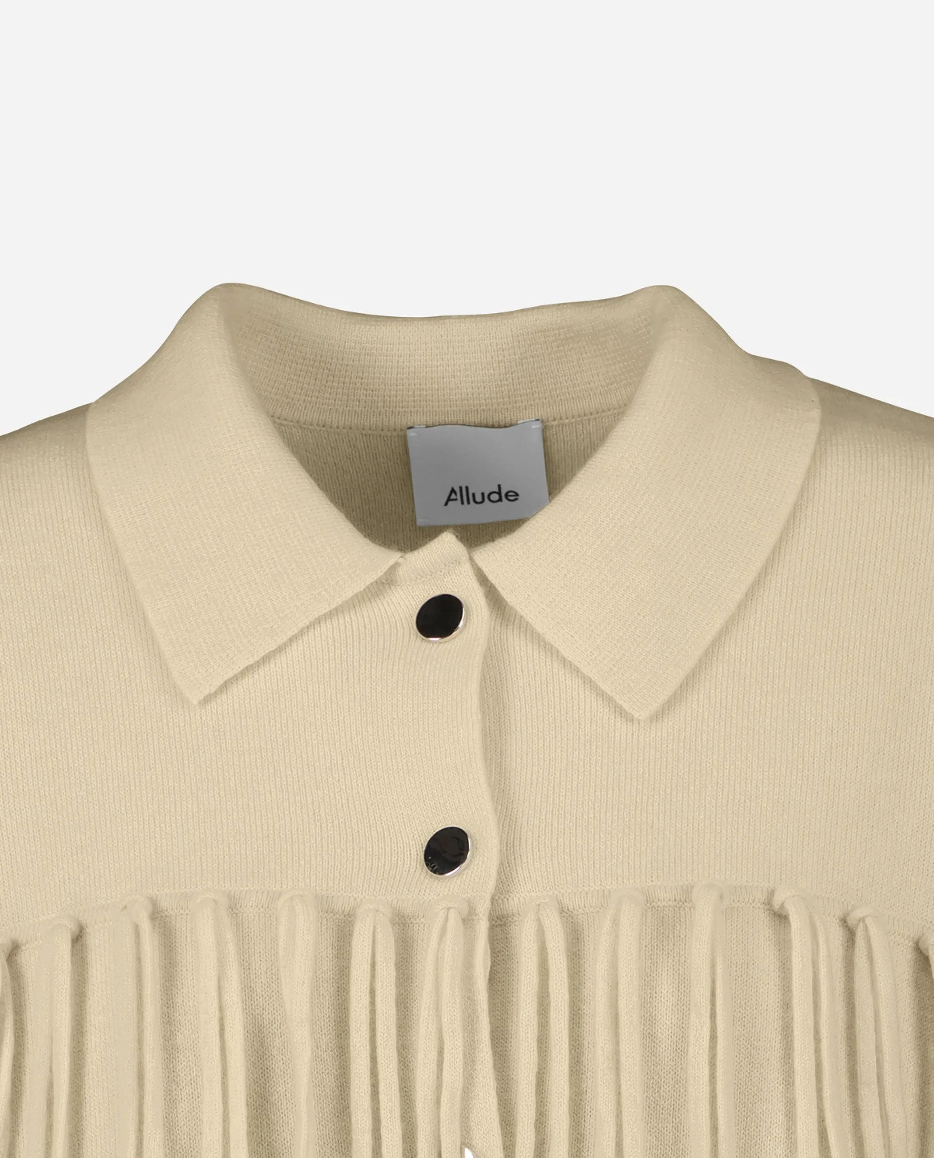 Hemd aus Cashmere-Mischung in Beige
