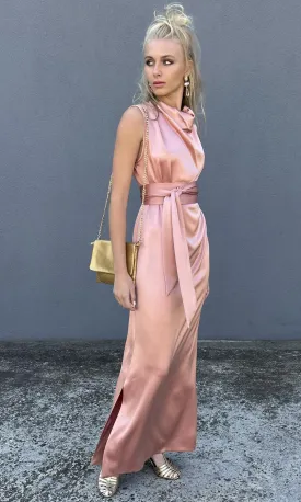 HOSS Cowl Maxi Dress - Blush