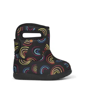 Infant Girl Bogs Baby Bog II Wild Rainbows in Black Multi