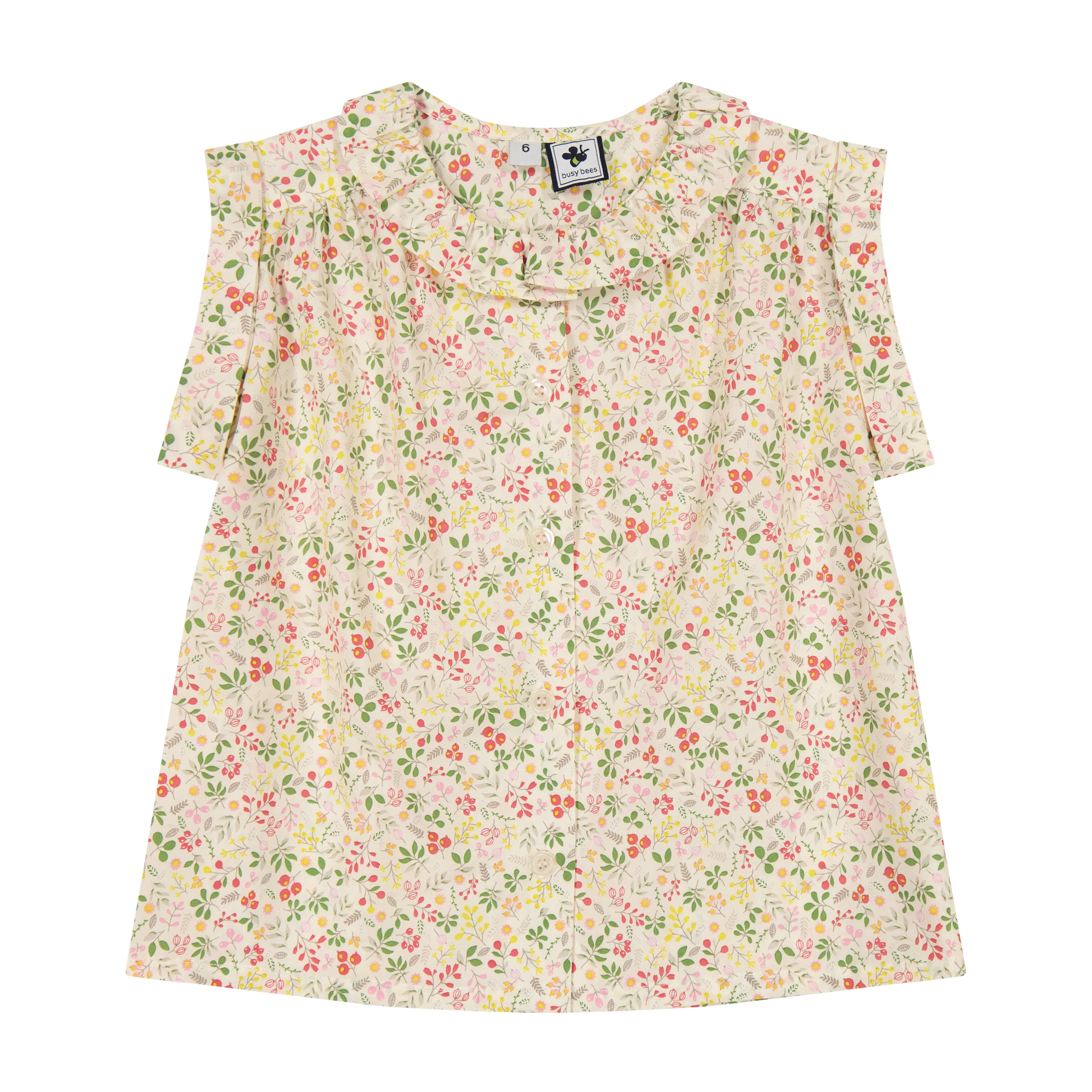 Iris Ruffle Top Flora