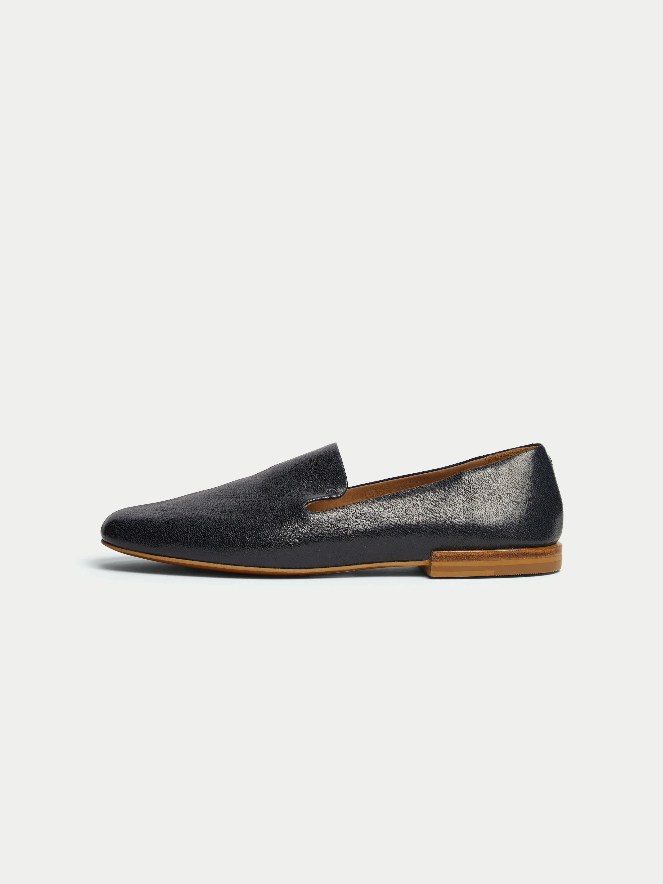 Jane Soft Leather Flat | Blue