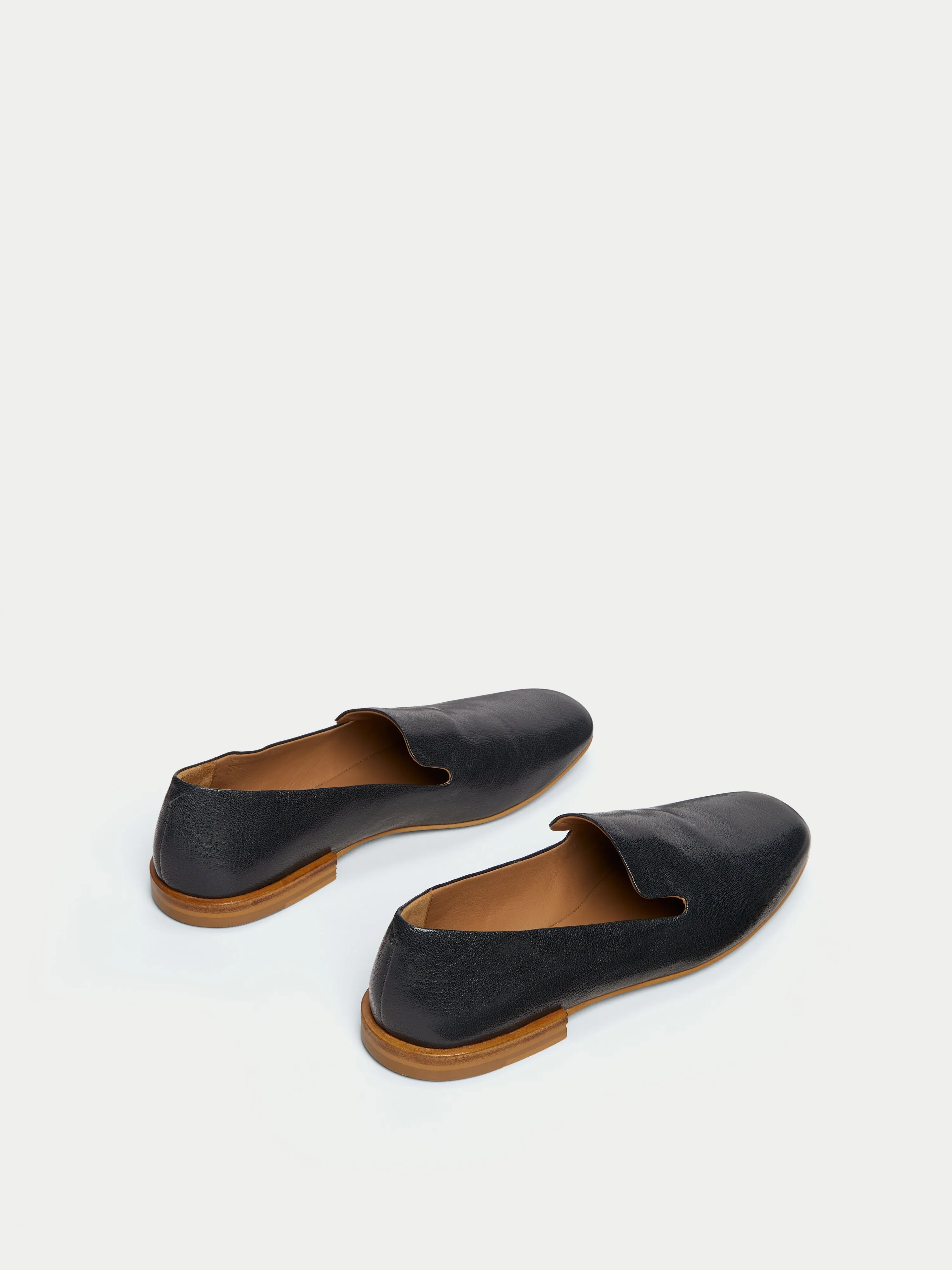 Jane Soft Leather Flat | Blue