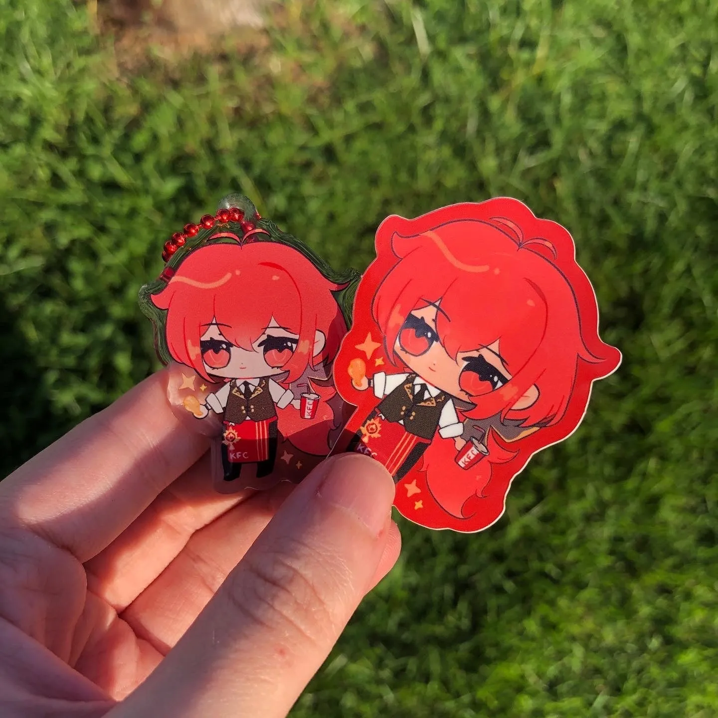 KFC red butler sticker