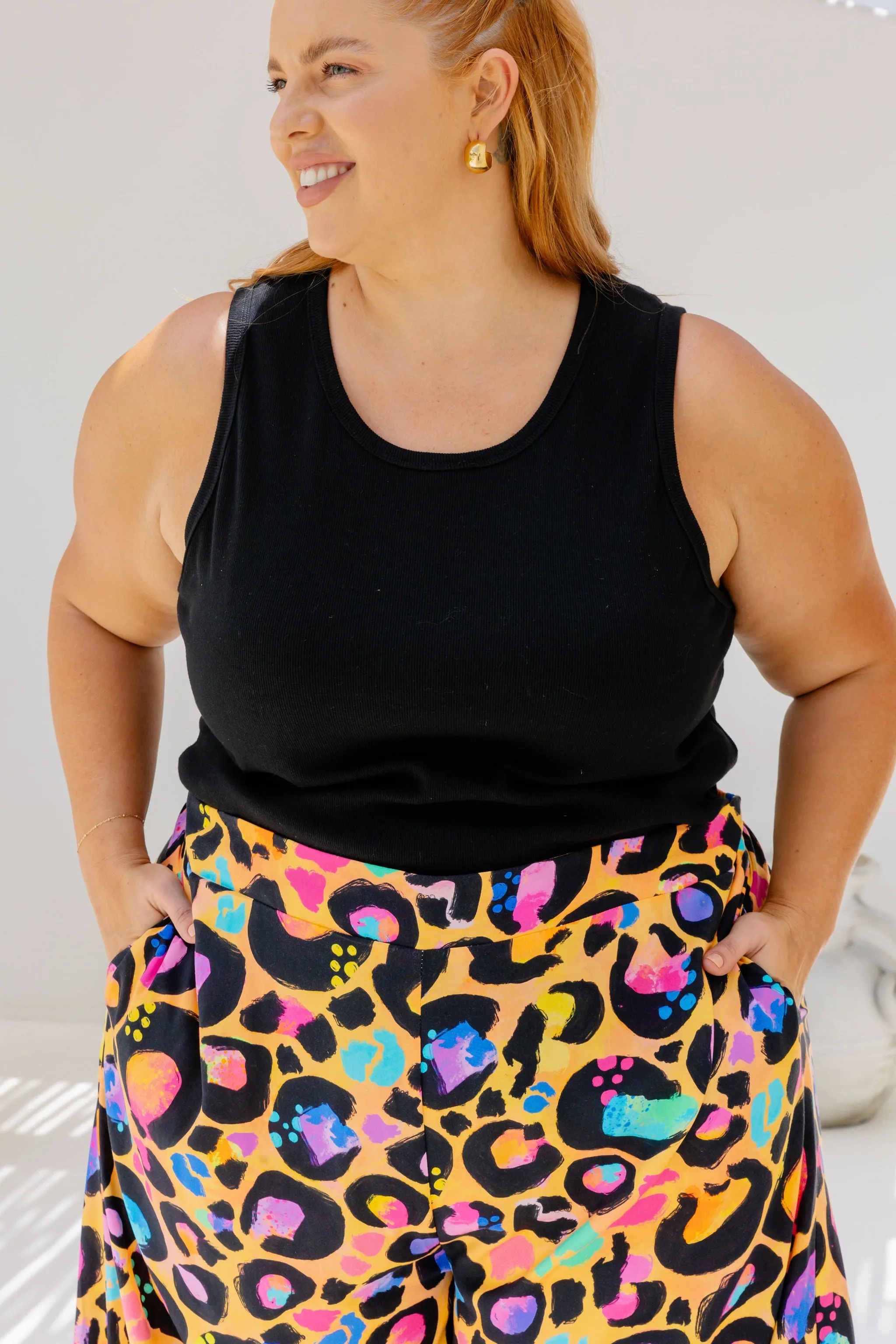 Larsa Wide Leg Pants in Passion Leopard by Kasey Rainbow
