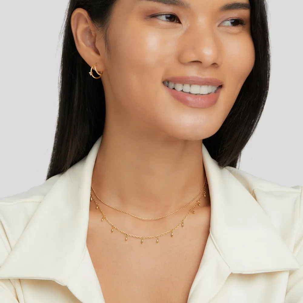 Lena Crystal Drop Necklace