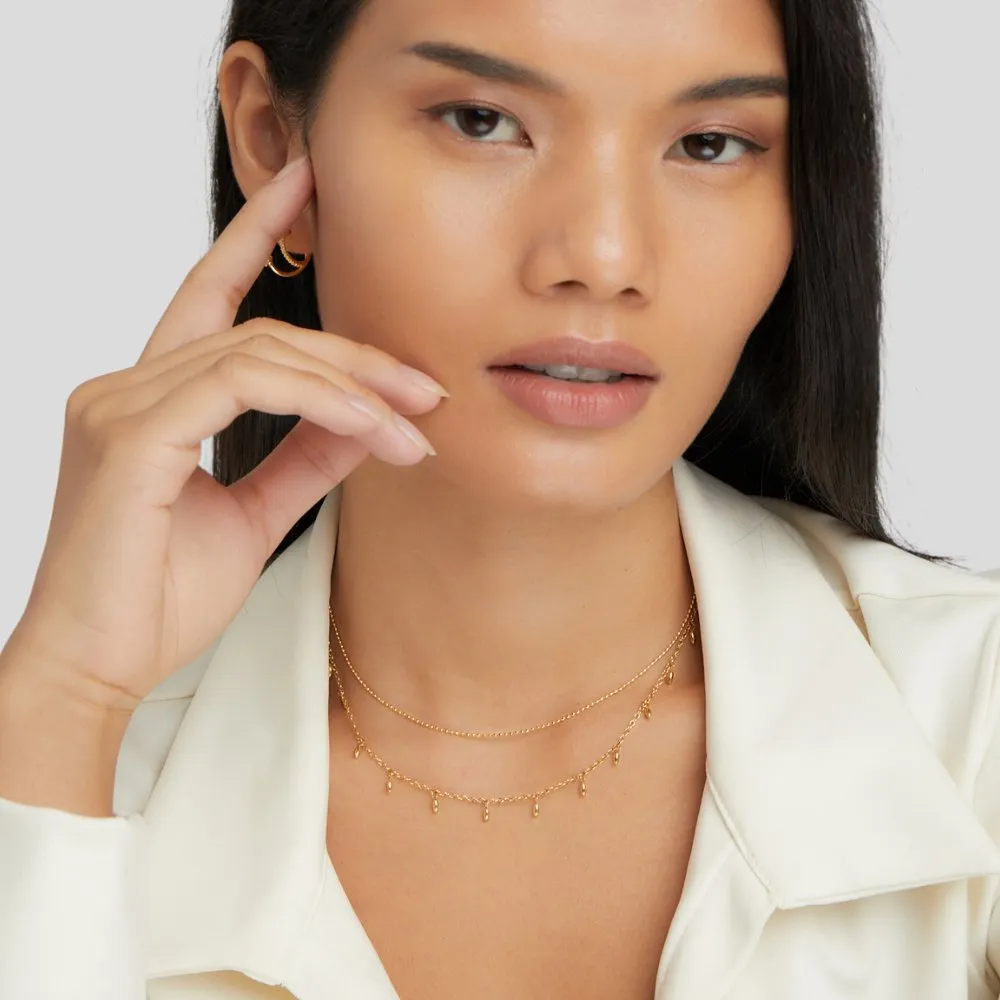 Lena Crystal Drop Necklace