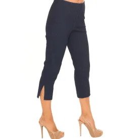 Lior Paris "Sidney" Pull-On Capri in Dark Denim Blue - Sidney-DDN