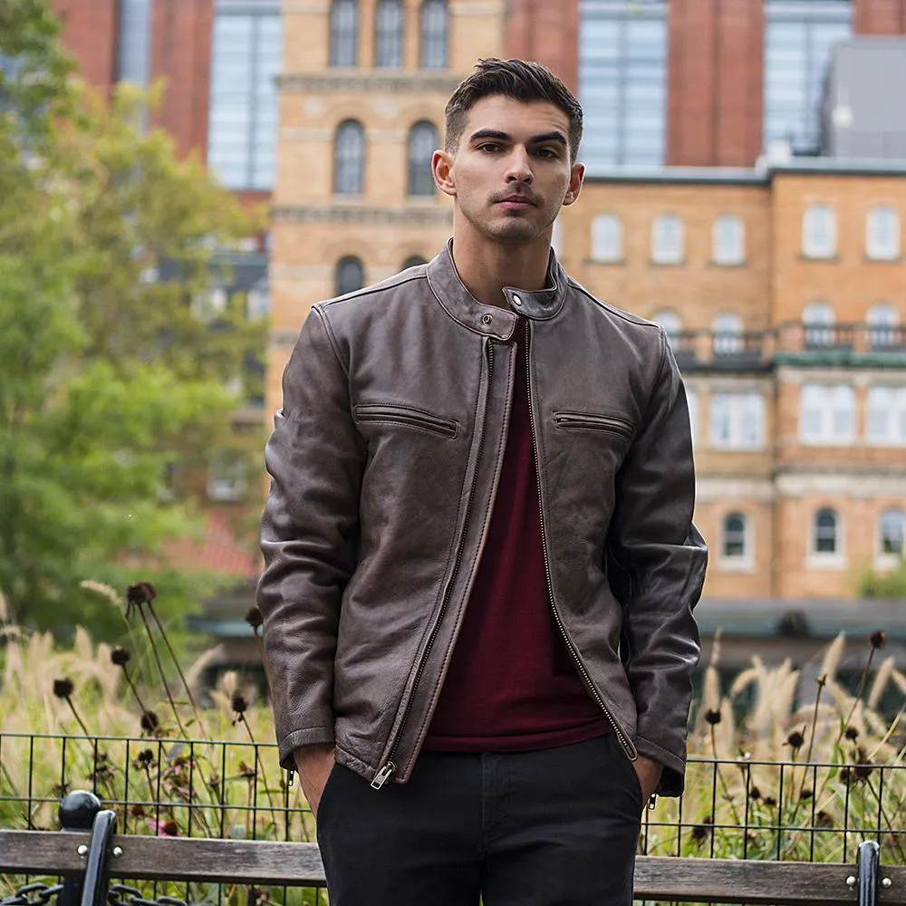 Maine Mens Leather Jacket