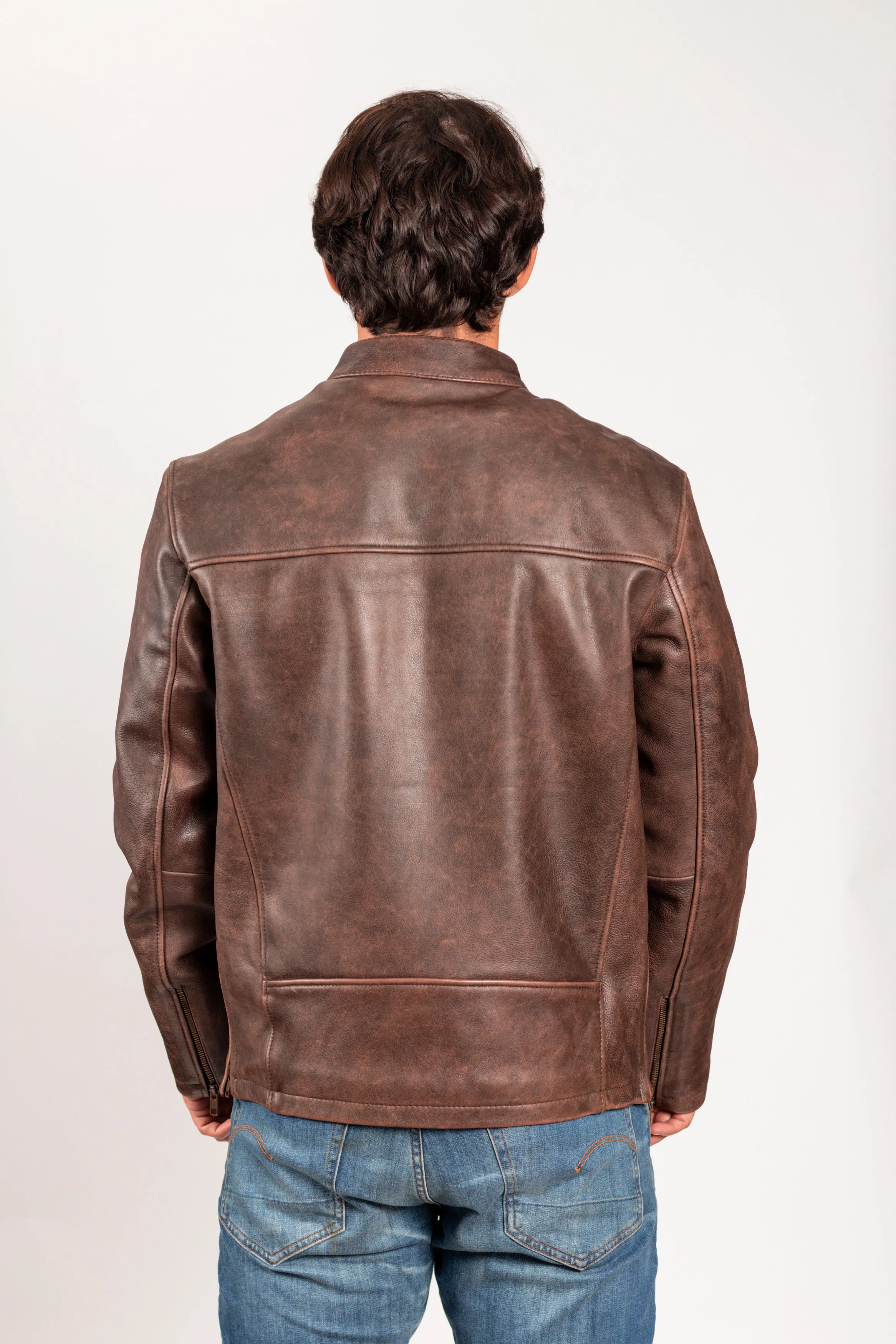 Maine Mens Leather Jacket