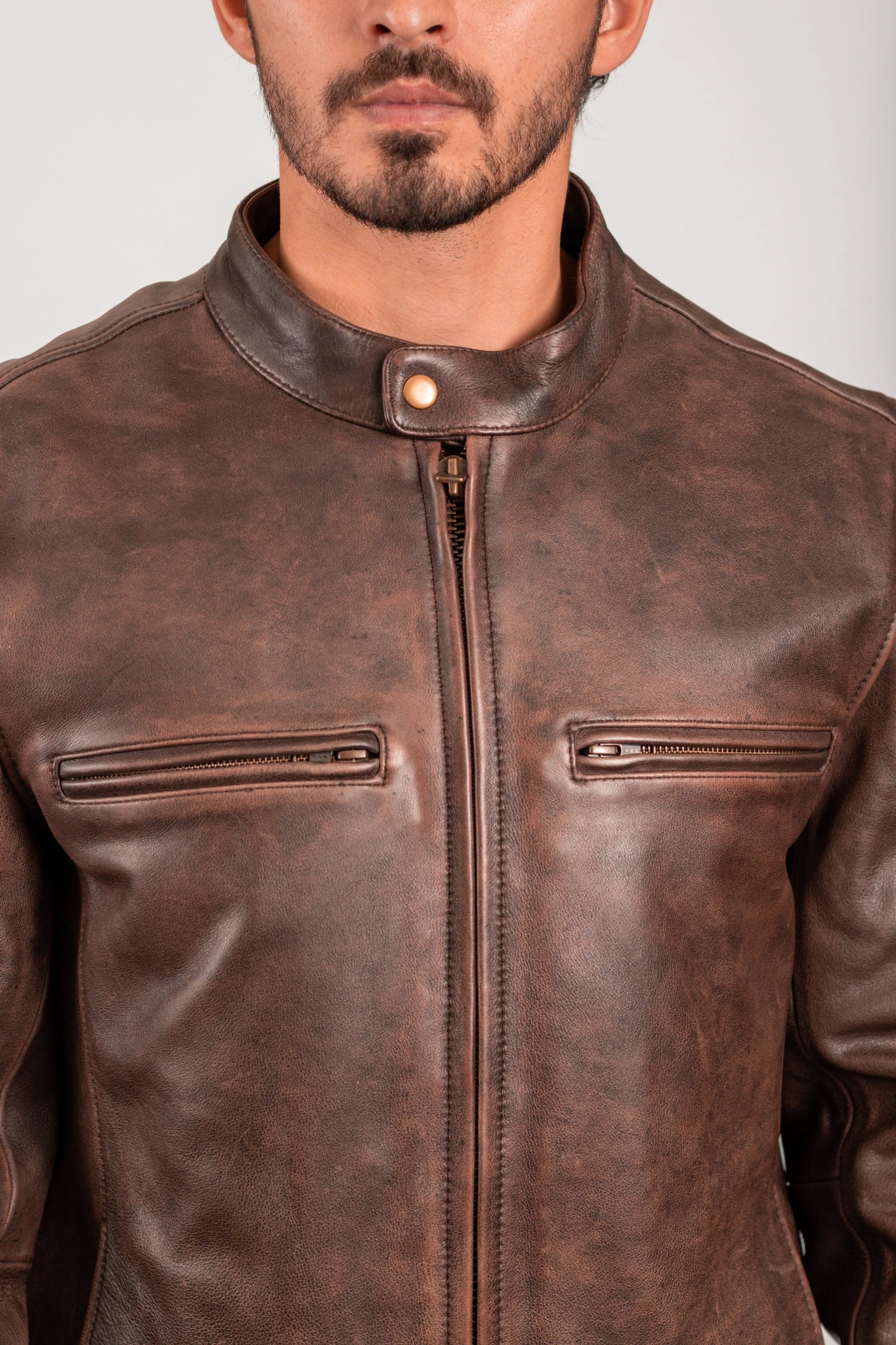 Maine Mens Leather Jacket