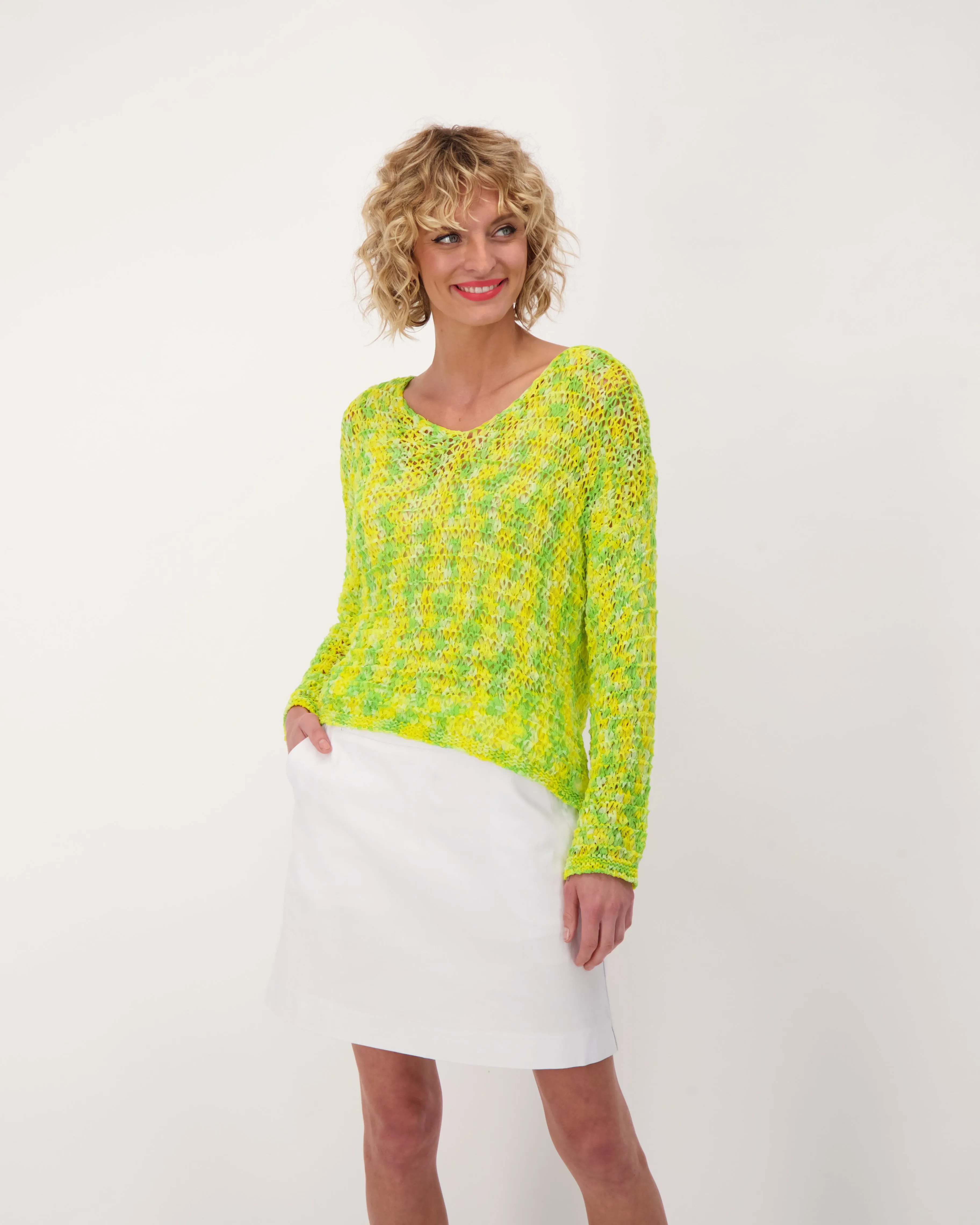 Marled Crochet Sweater
