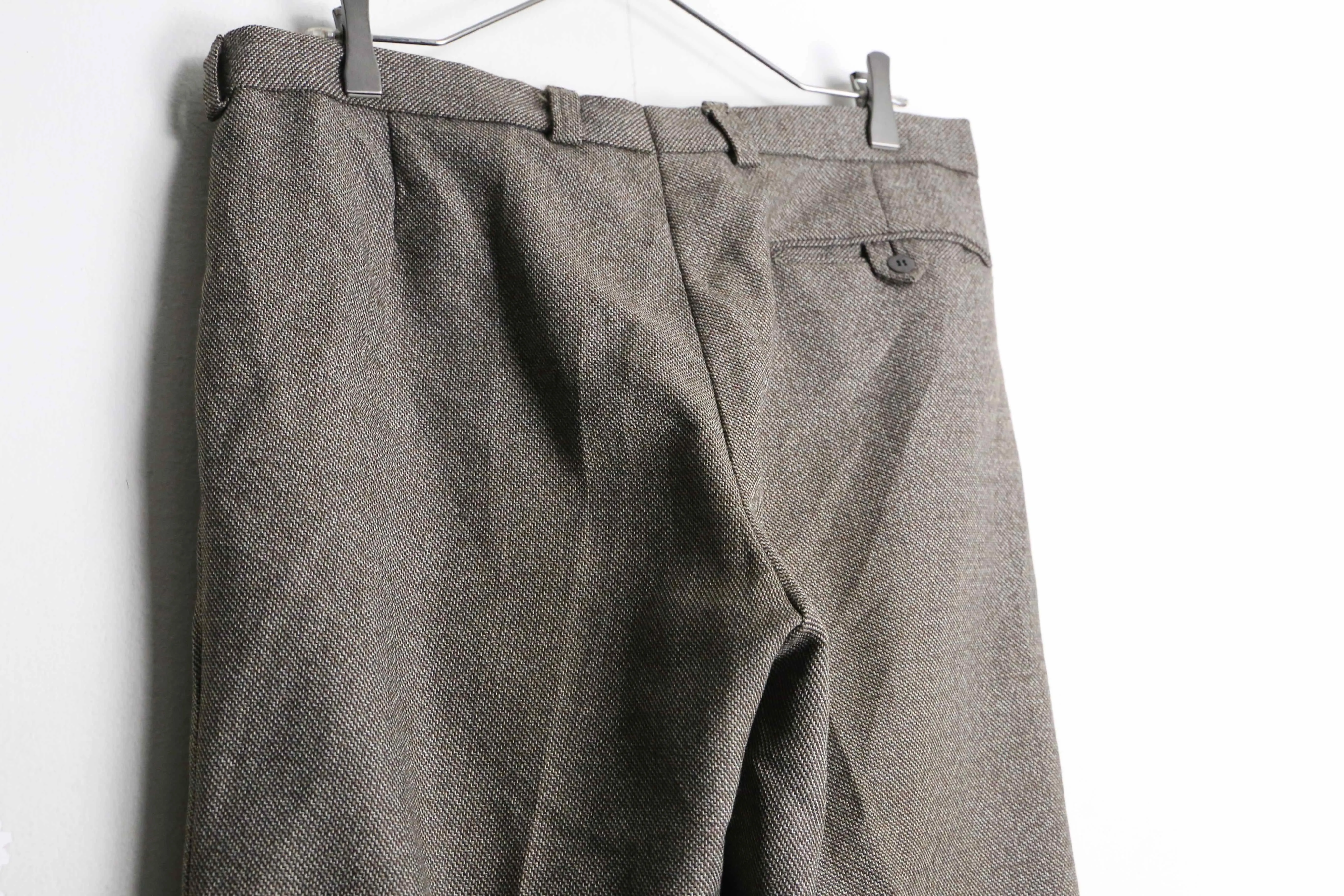 melange design wide straight slacks