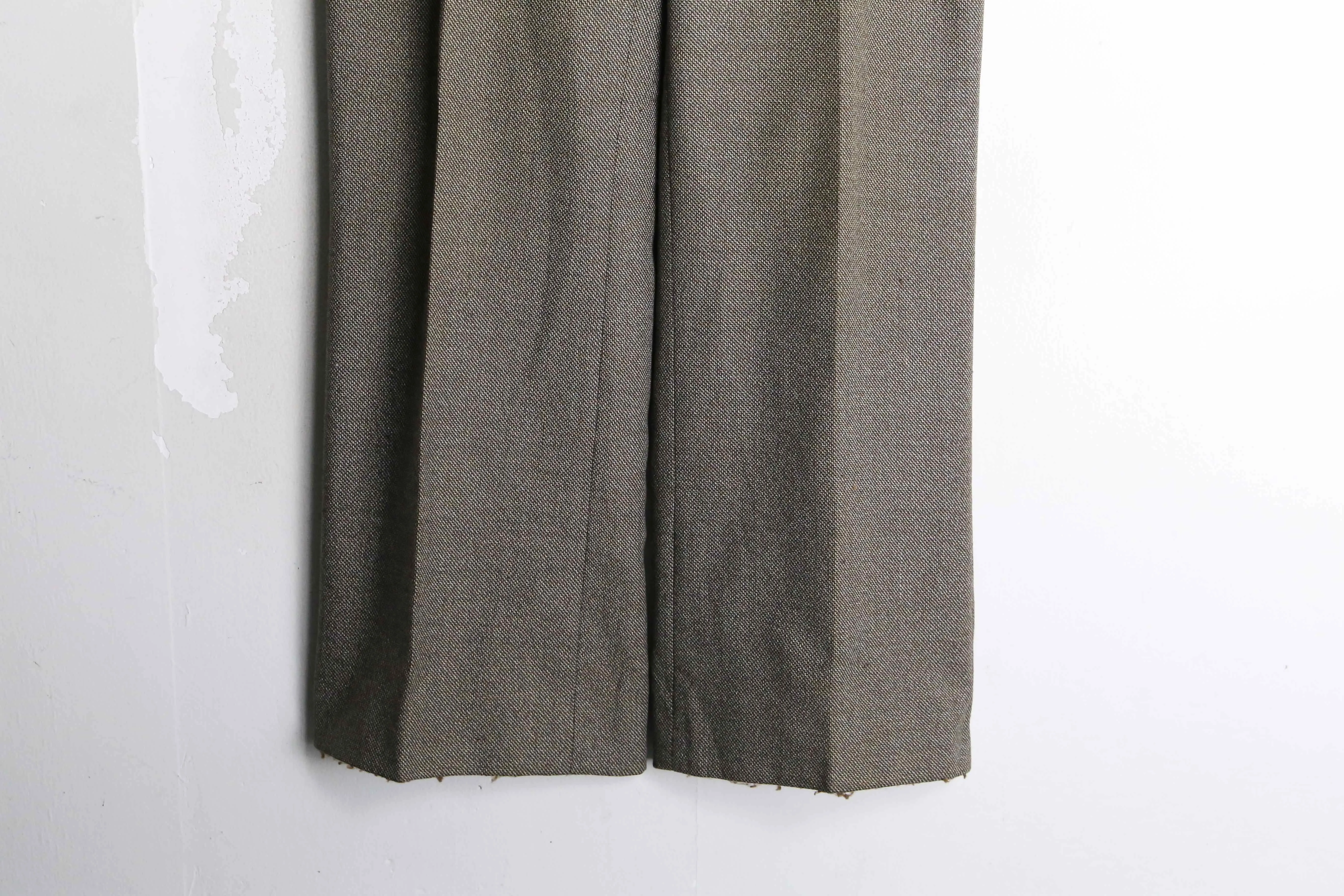 melange design wide straight slacks