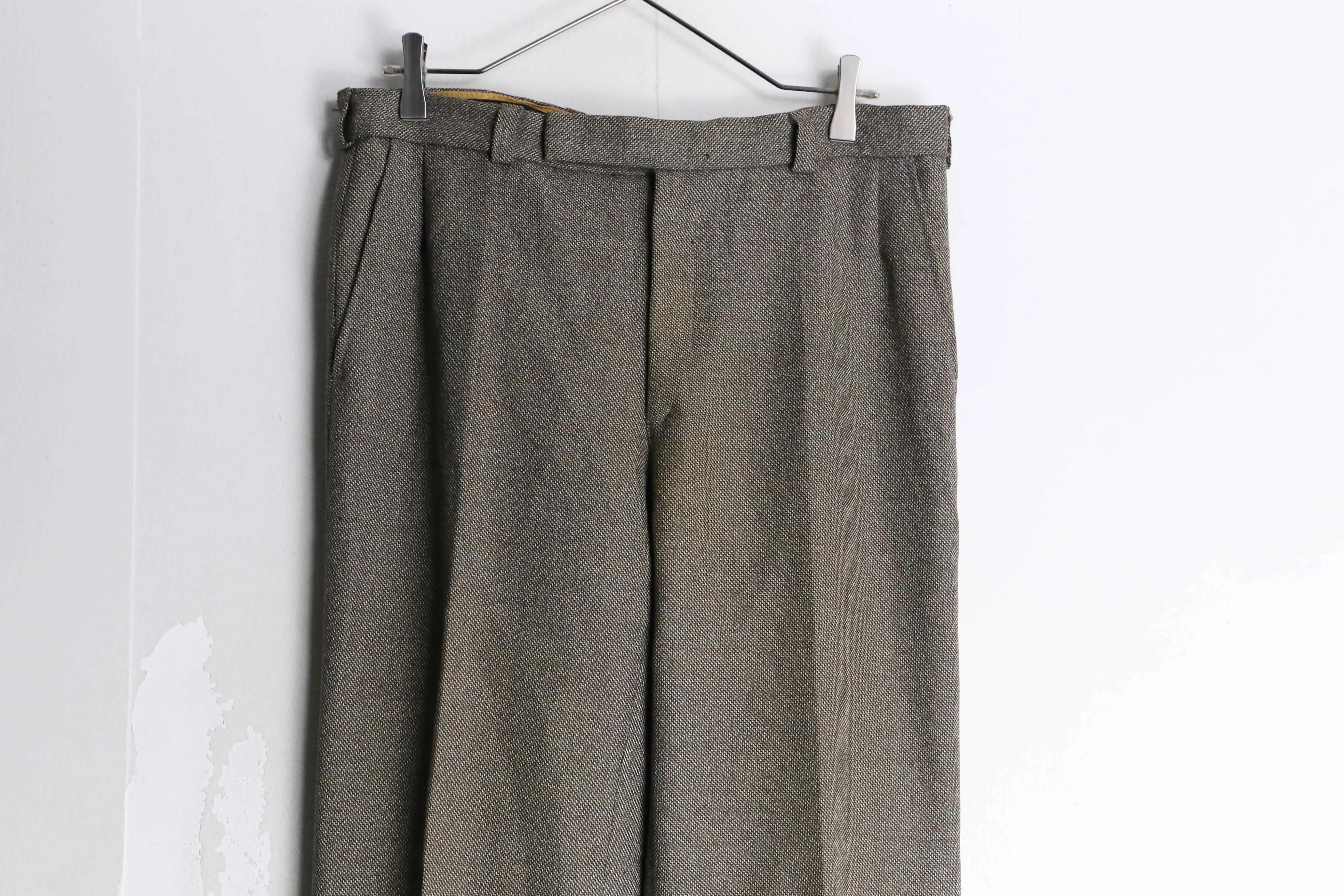 melange design wide straight slacks
