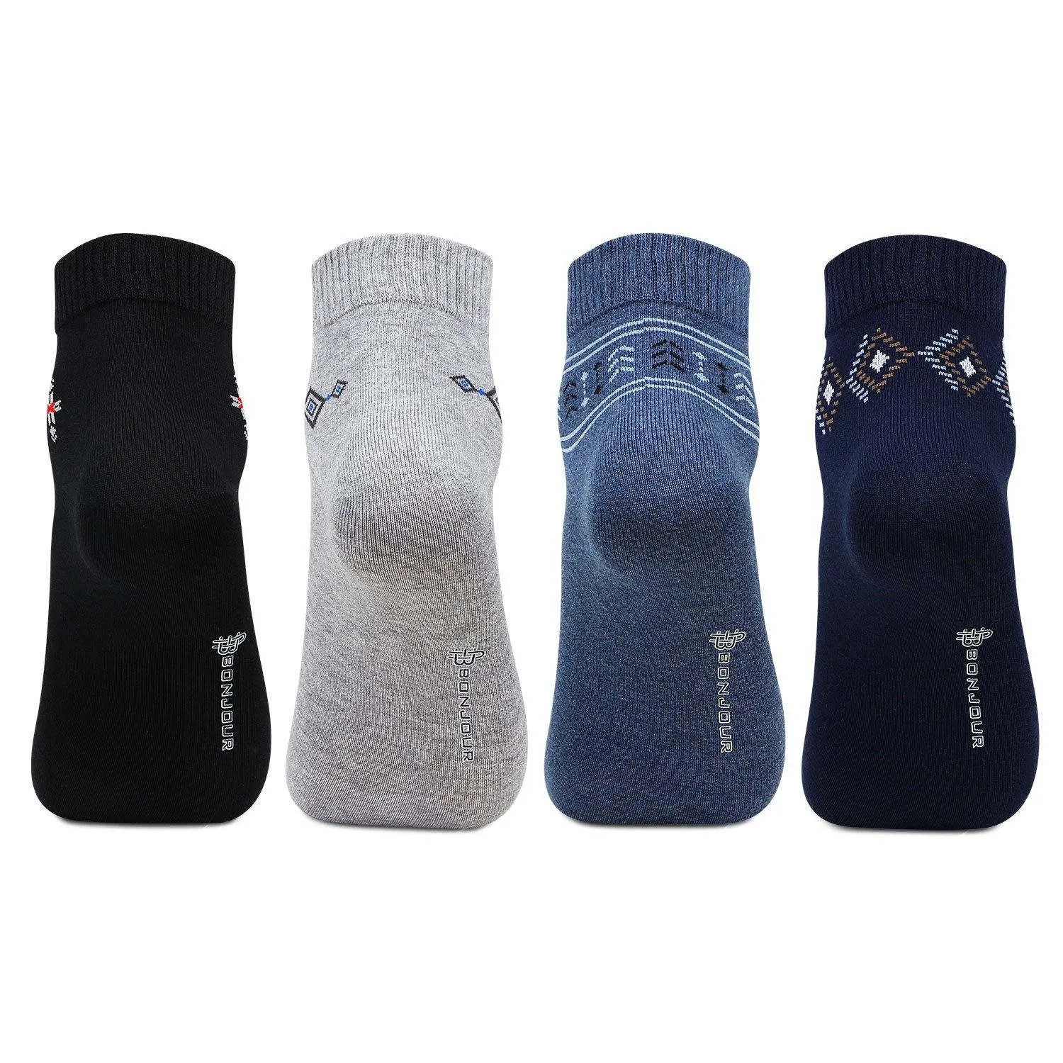 Men Formal Ankle Length Business/ Office Socks-Pack Of 4