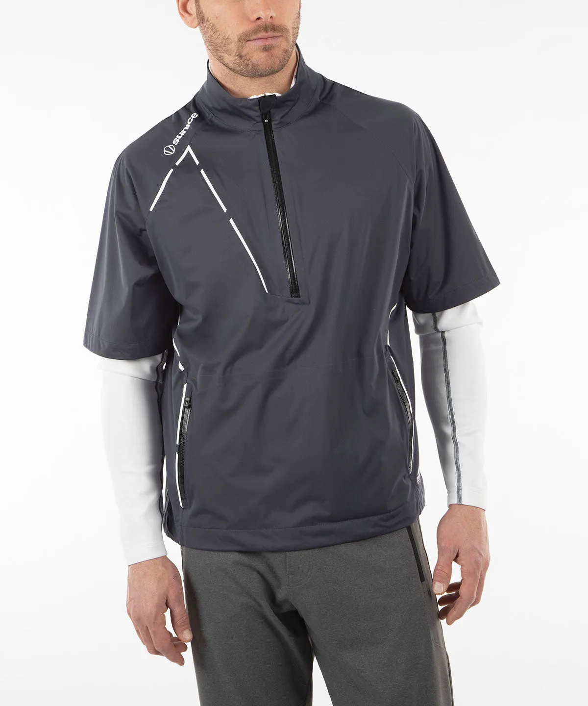 Men's Sullivan Zephal Flextech Waterproof Ultra-Stretch Short-Sleeve Pullover