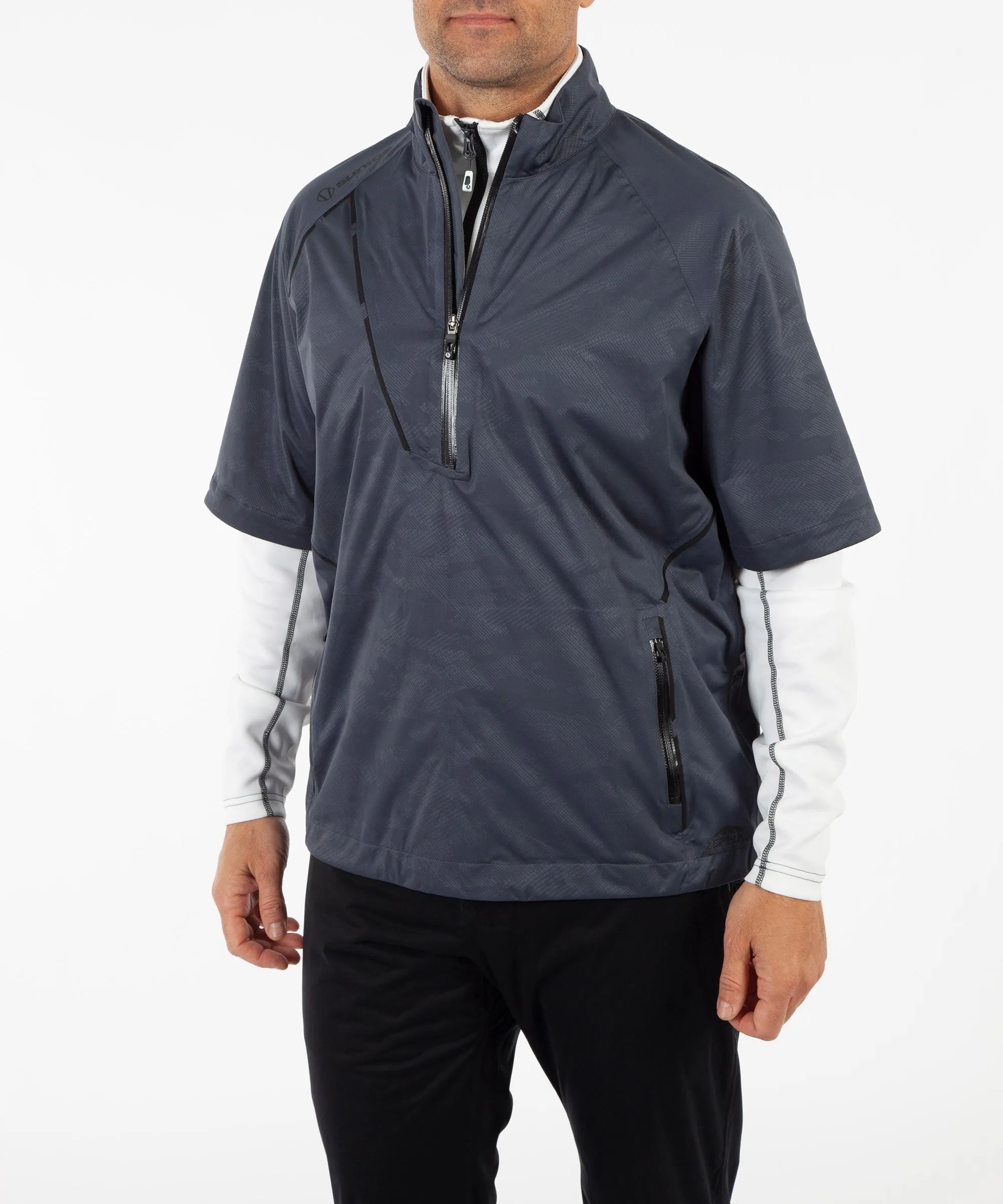 Men's Sullivan Zephal Flextech Waterproof Ultra-Stretch Short-Sleeve Pullover