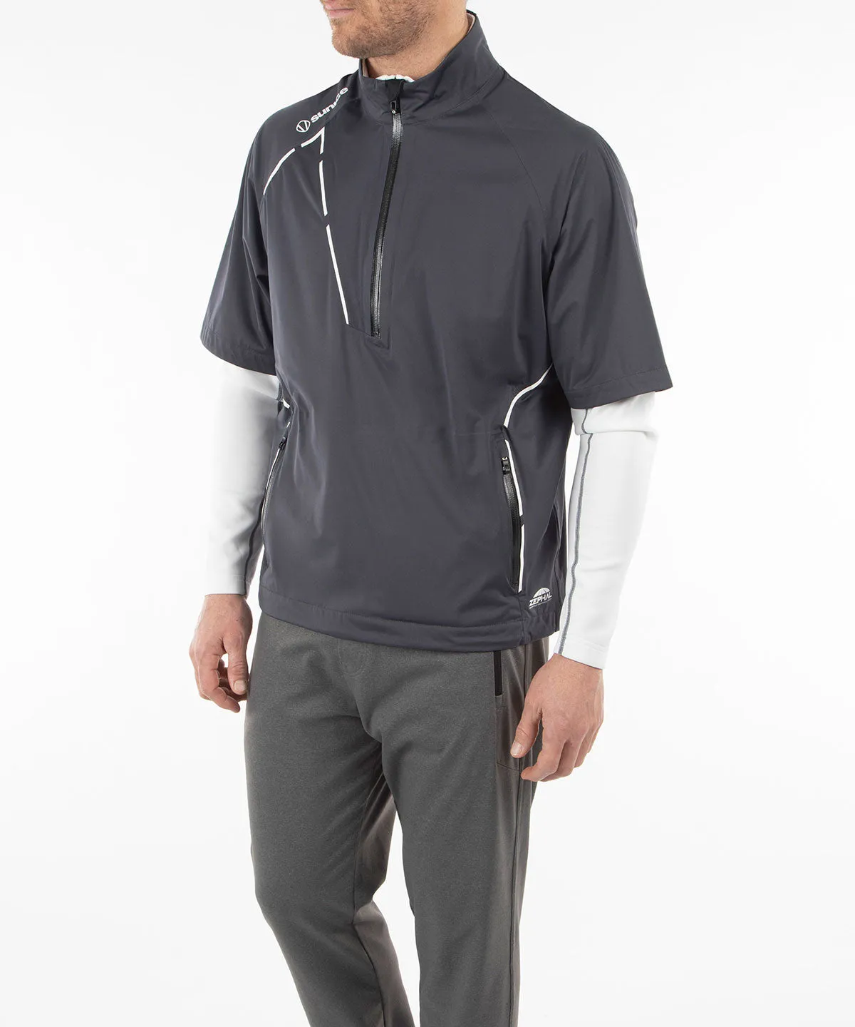 Men's Sullivan Zephal Flextech Waterproof Ultra-Stretch Short-Sleeve Pullover