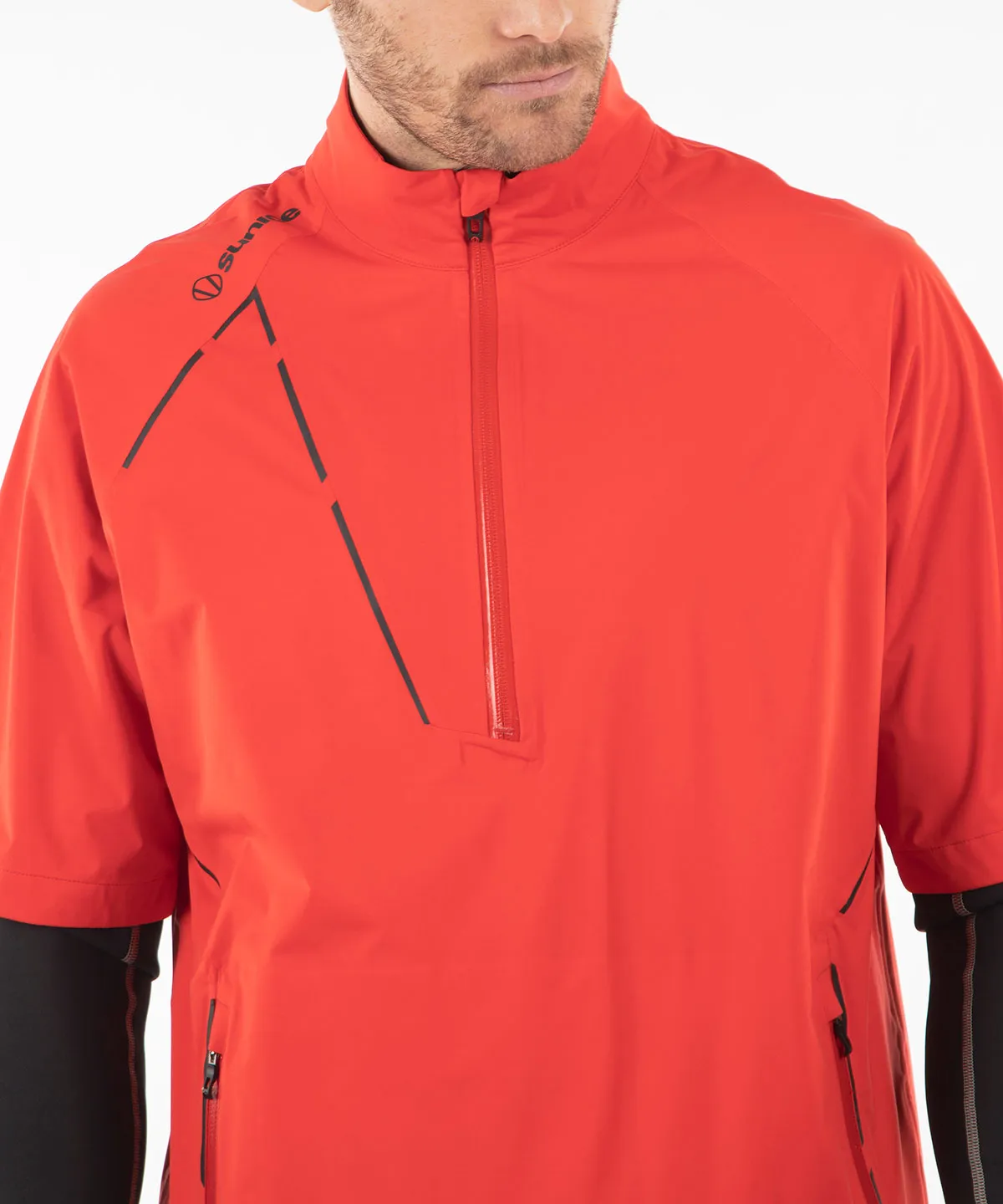 Men's Sullivan Zephal Flextech Waterproof Ultra-Stretch Short-Sleeve Pullover