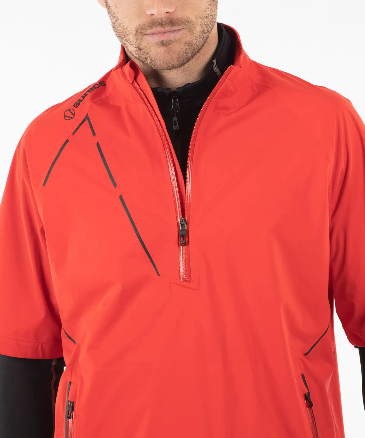 Men's Sullivan Zephal Flextech Waterproof Ultra-Stretch Short-Sleeve Pullover