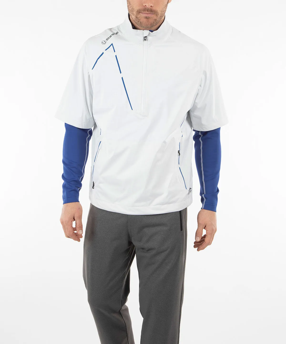 Men's Sullivan Zephal Flextech Waterproof Ultra-Stretch Short-Sleeve Pullover