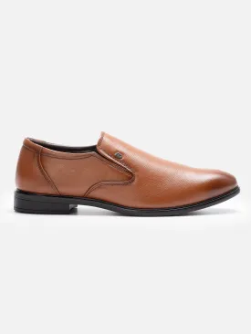Men's Tan Round Toe Slip On Formal (ID6022)
