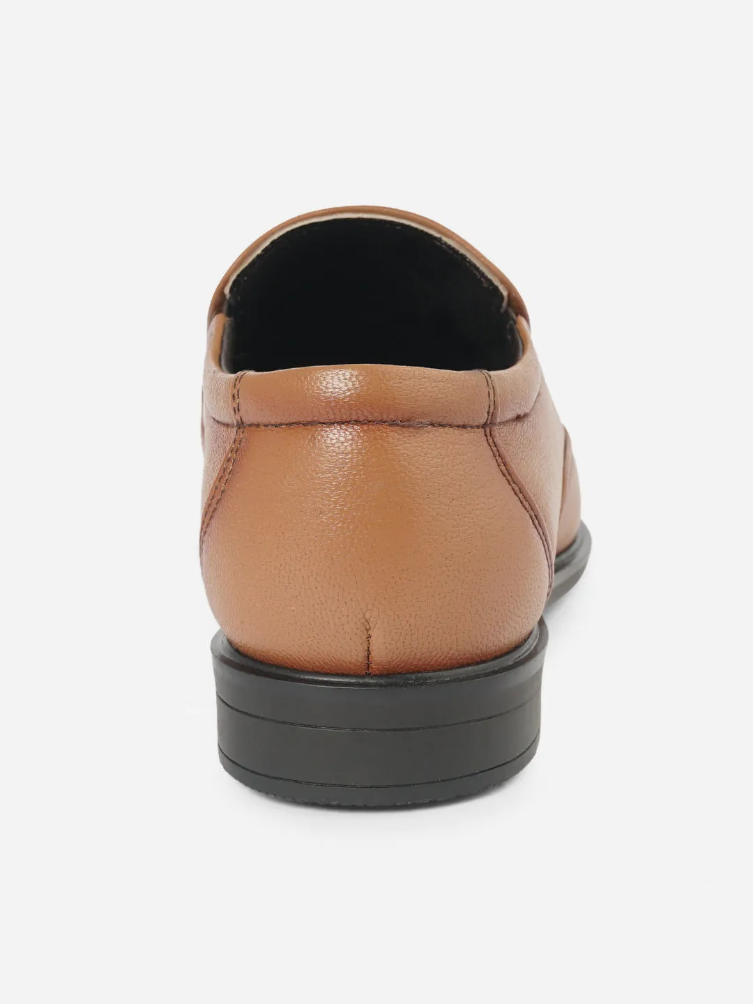 Men's Tan Round Toe Slip On Formal (ID6022)