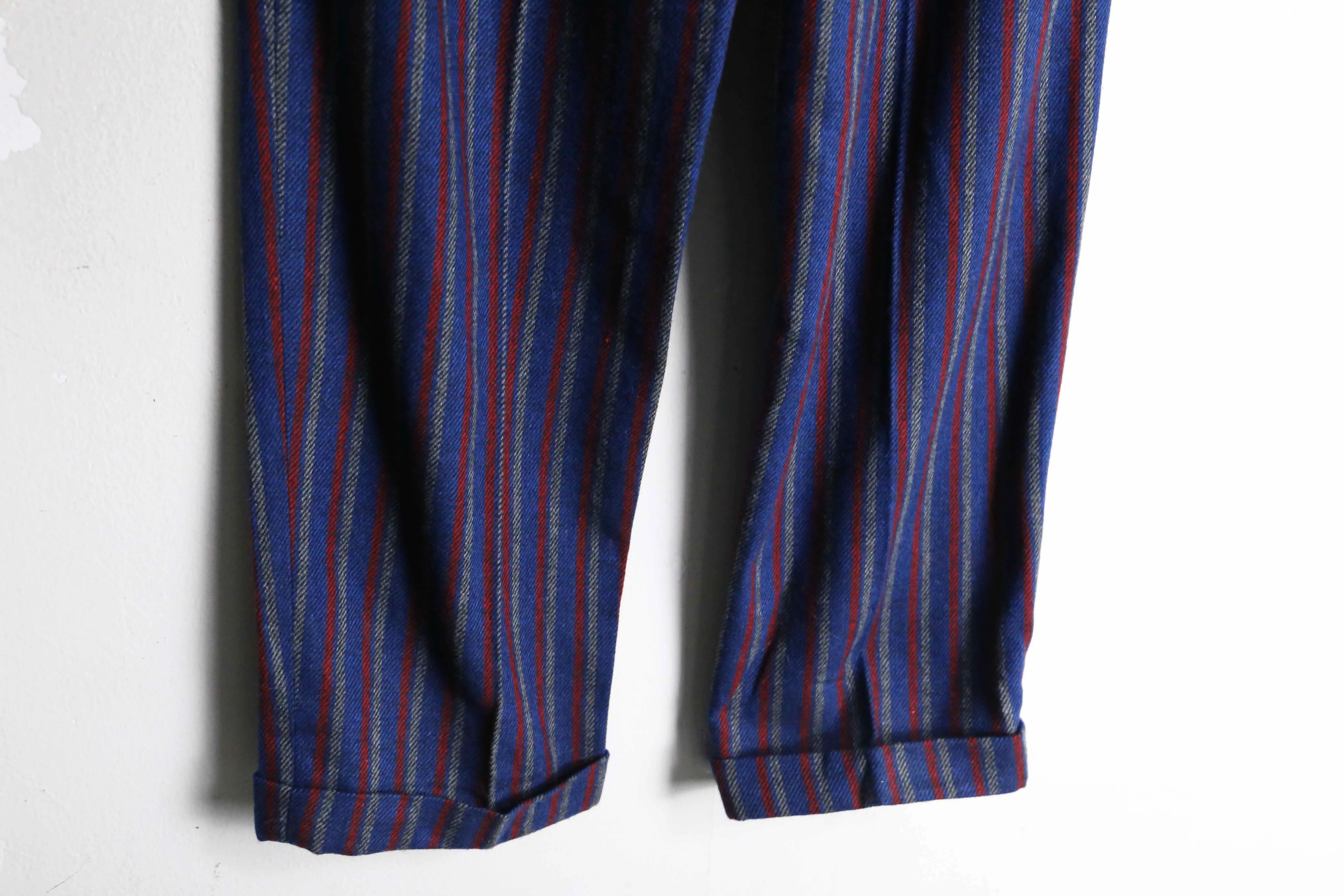 multi color stripe 2tuck slacks