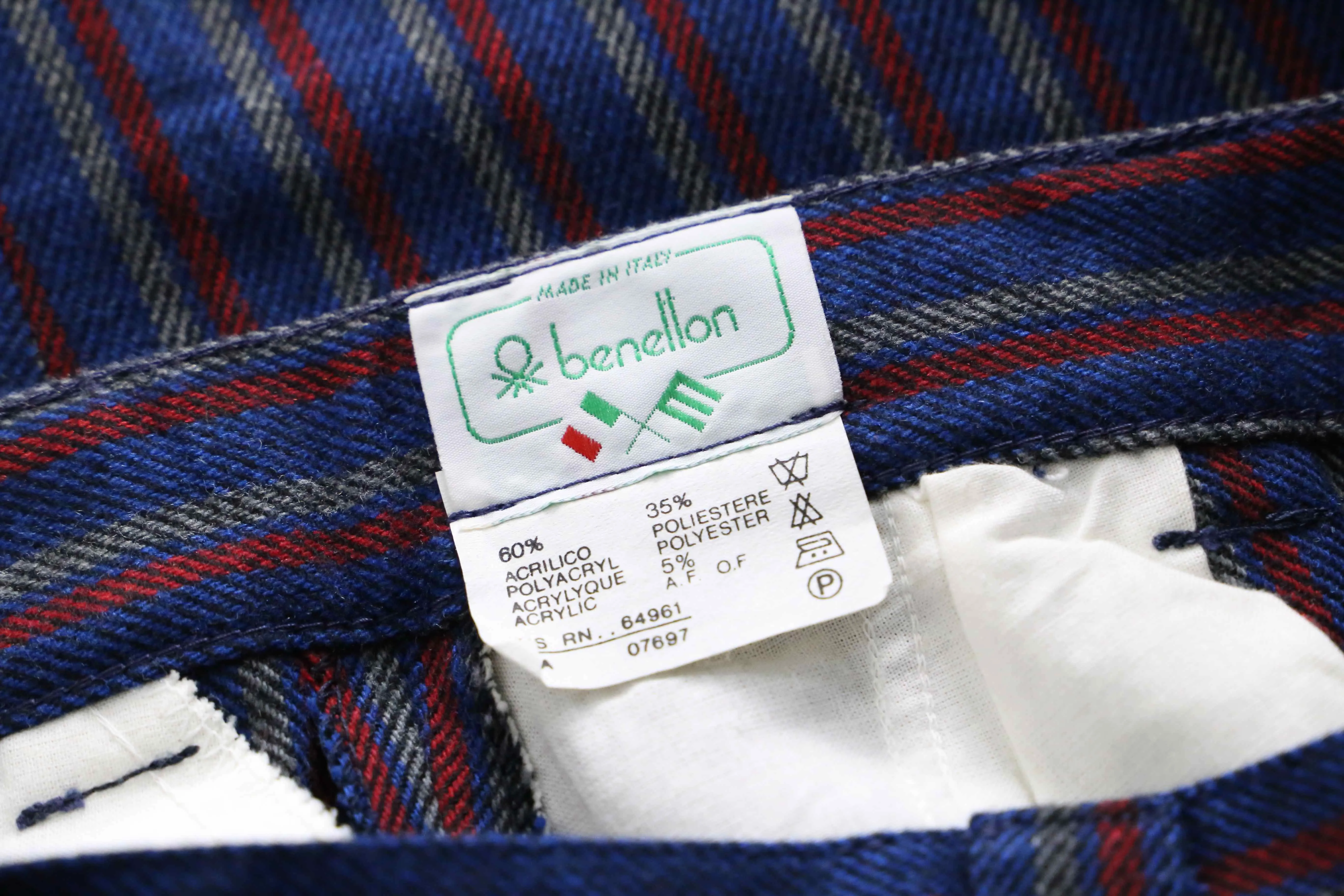 multi color stripe 2tuck slacks