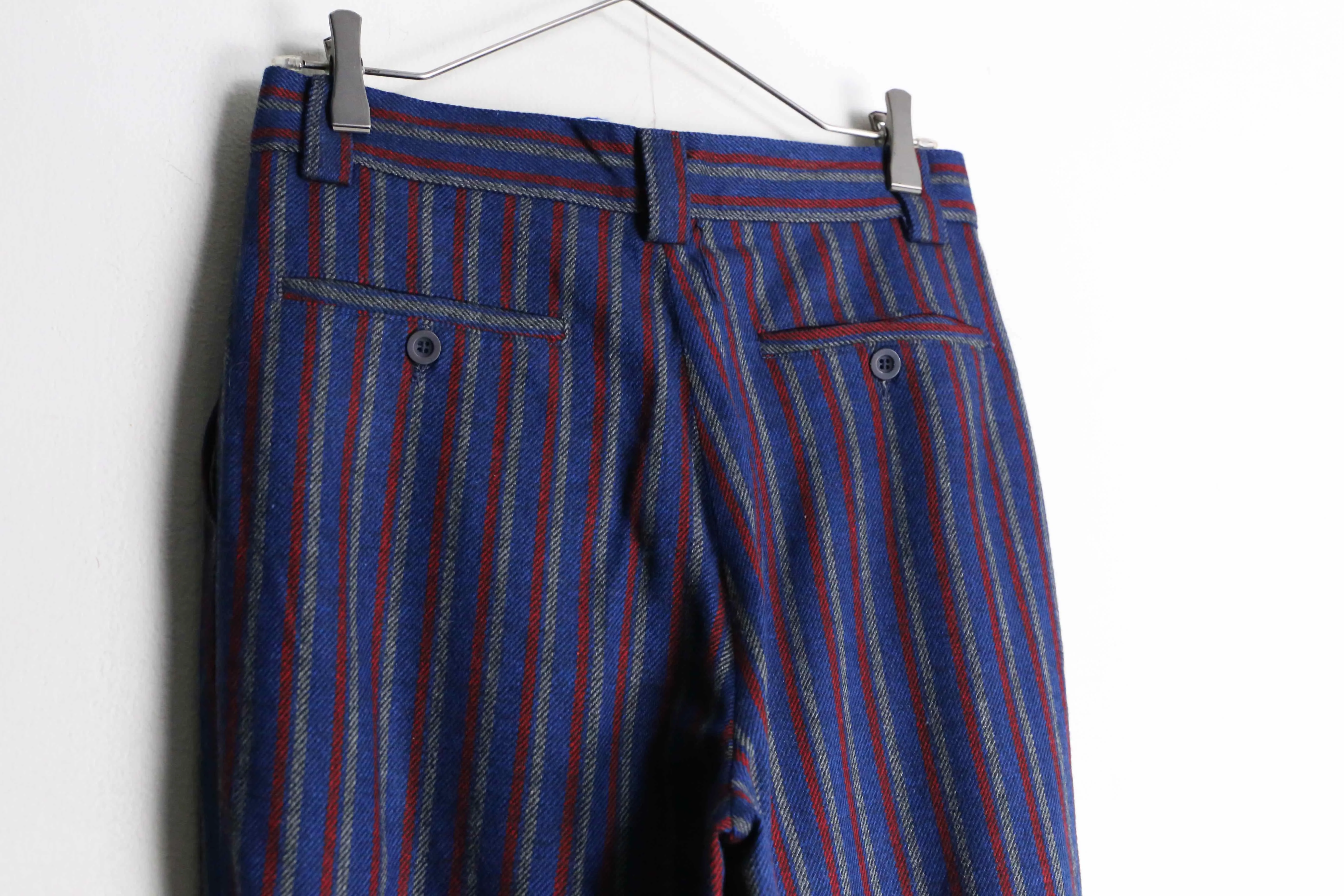 multi color stripe 2tuck slacks