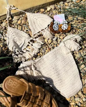 Natalie Natural Crochet 2-Piece Swimsuit