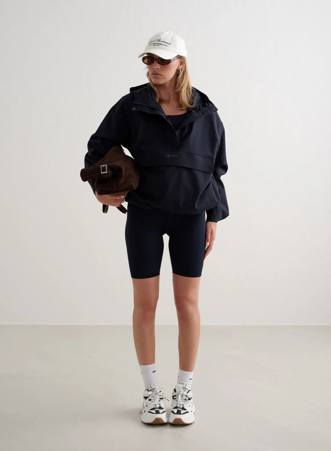 Navy Waterproof Oversized Anorak
