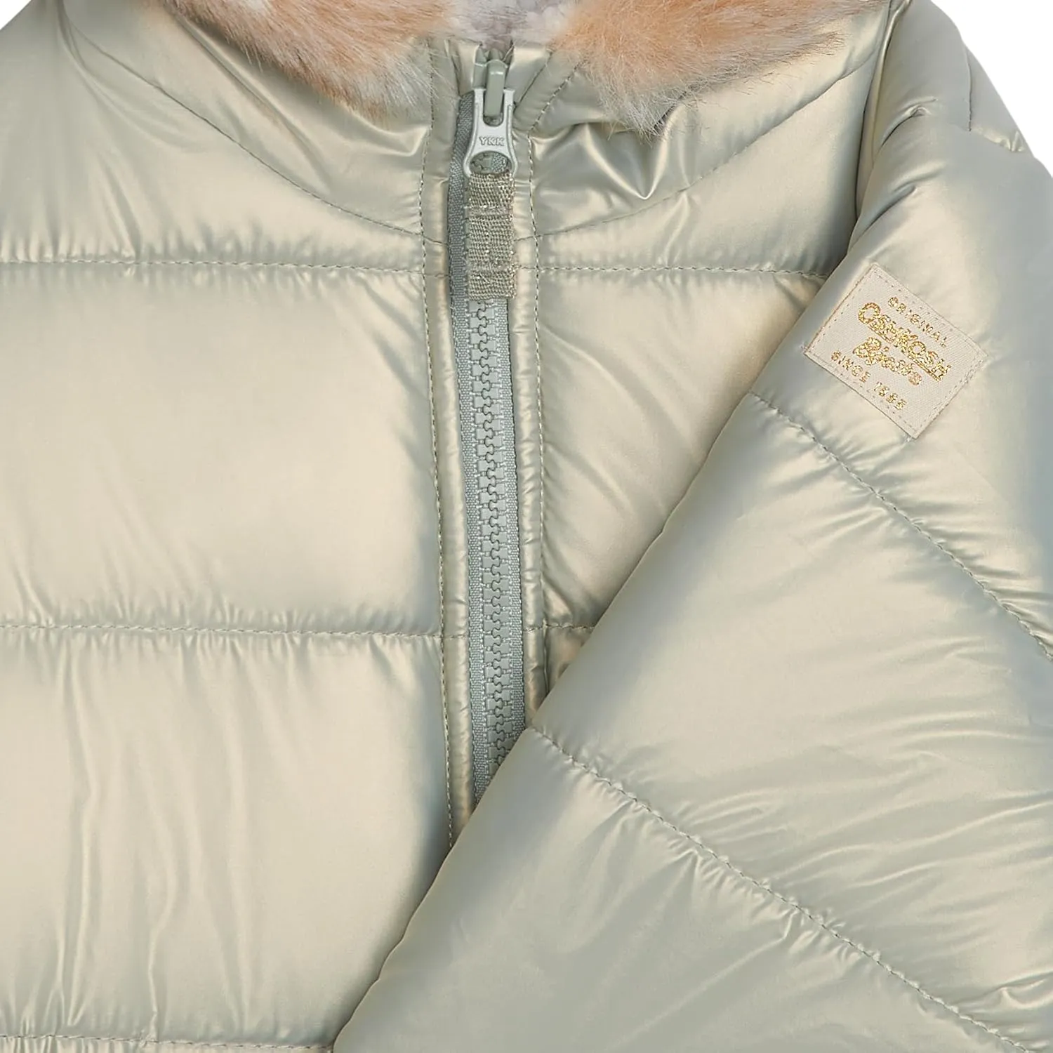 OSHKOSH B'GOSH Baby Girls' Warm Winter Parka Coat with Faux Fur Sherpa-Lined Hood